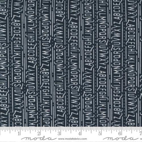 Frankie On The Line Dull Black 44"/45" Fabric Per Yard