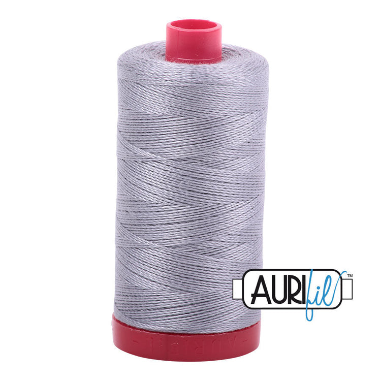 2605 Grey Aurifil Cotton 12 WT Large Spool Aurifil