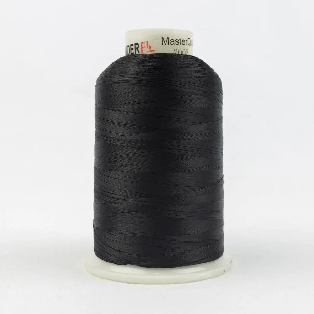 MQ03 - Master Quilter™ 40wt All Purpose Black Polyester Thread WonderFil USA
