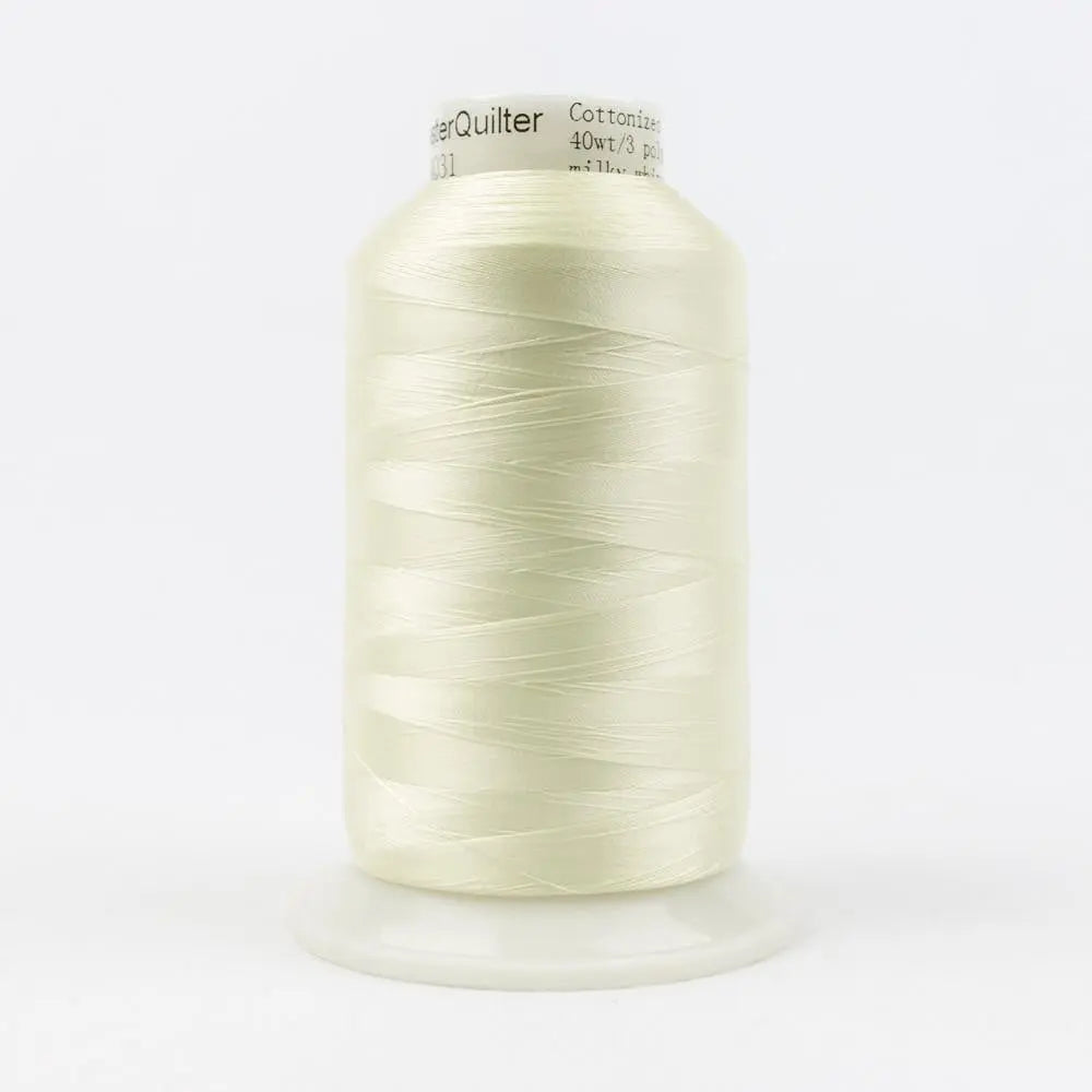 MQ31 - Master Quilter™ 40wt All Purpose Milky White Polyester Thread WonderFil USA