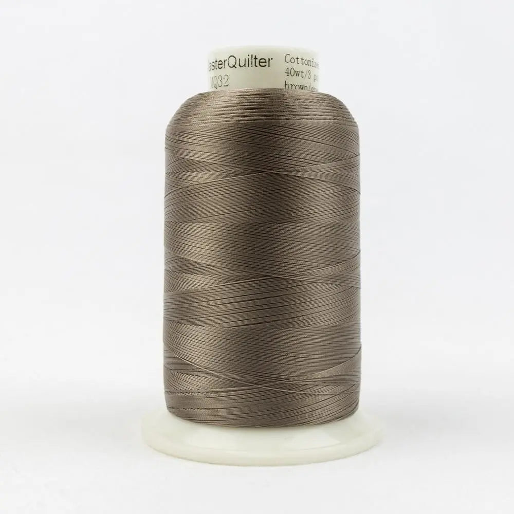 MQ32 - Master Quilter™ 40wt All Purpose Brown Grey Polyester Thread WonderFil USA