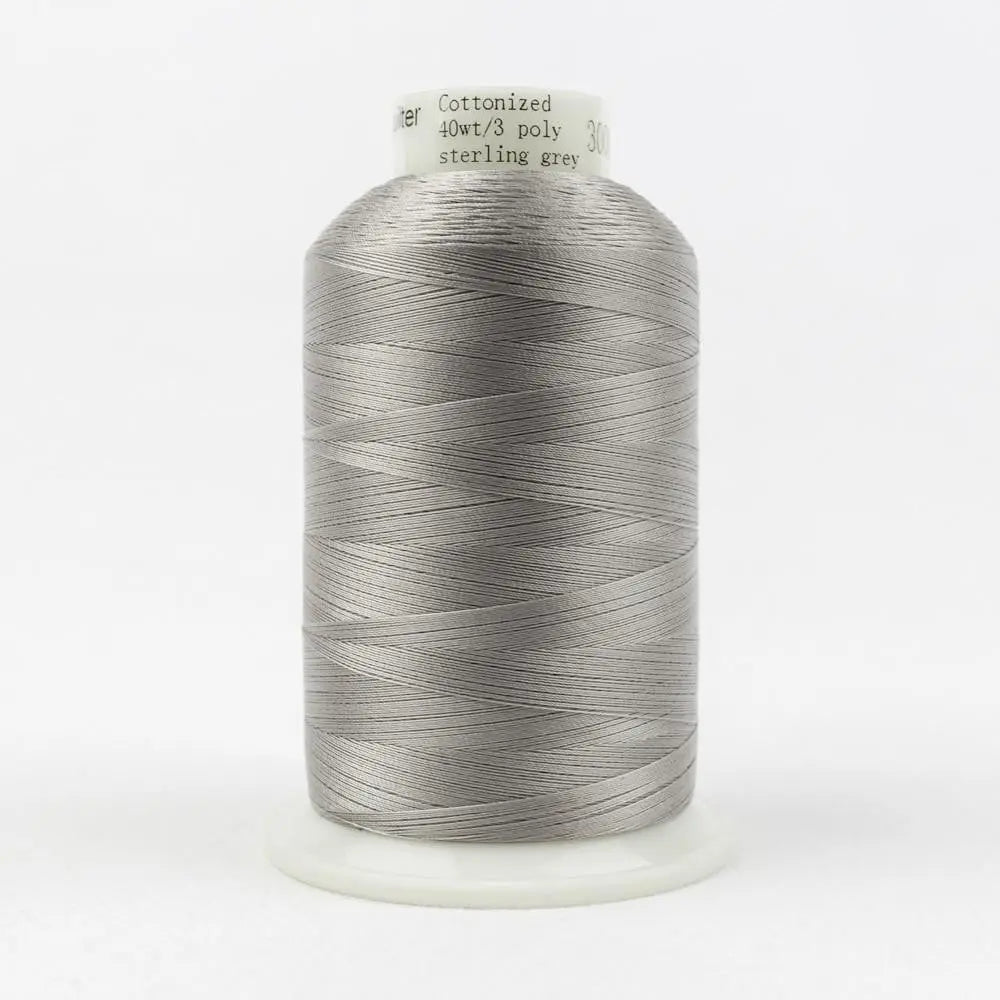 MQ37 - Master Quilter™ 40wt All Purpose Sterling Grey Polyester Thread WonderFil USA