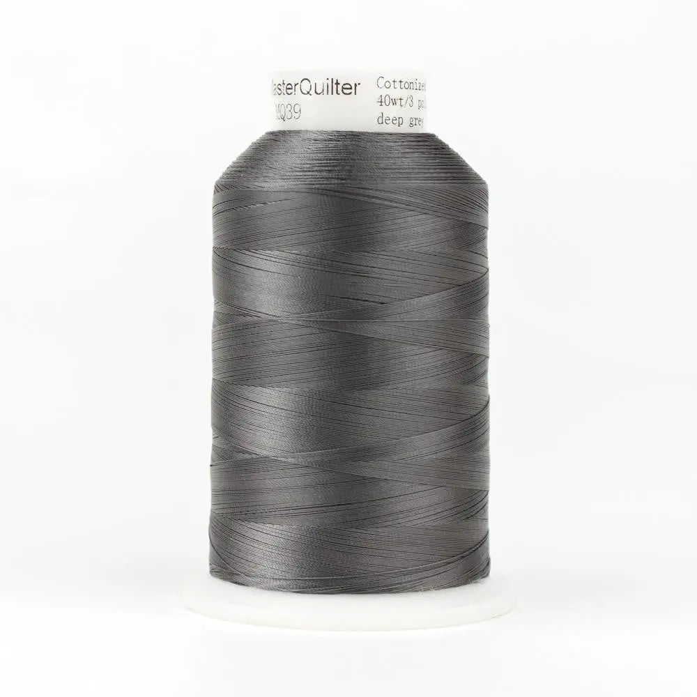 MQ39 - Master Quilter™ 40wt All Purpose Deep Grey Polyester Thread 40wt WonderFil USA