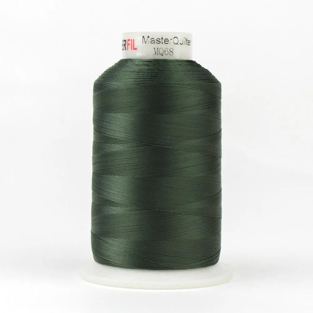 MQ68 - Master Quilter™ All Purpose Dark Olive Green Polyester Thread WonderFil USA