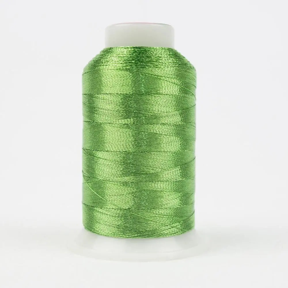 Lime Dmc Thread MT7716 - Spotlite™ 40wt Metallic Lime Thread - Linda's Electric