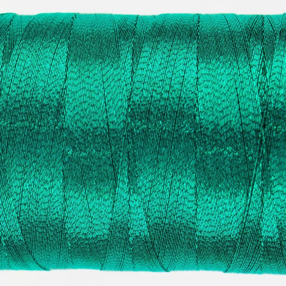 MT7718 - Spotlite™ 40wt Metallic Sea Green Thread WonderFil USA