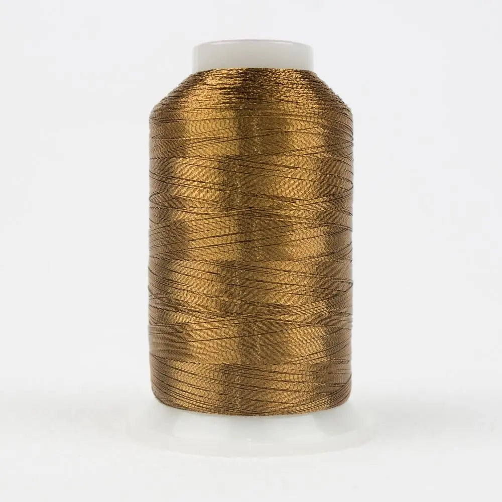 MT7723 - Spotlite™ 40wt Metallic Soft Brown Thread WonderFil USA