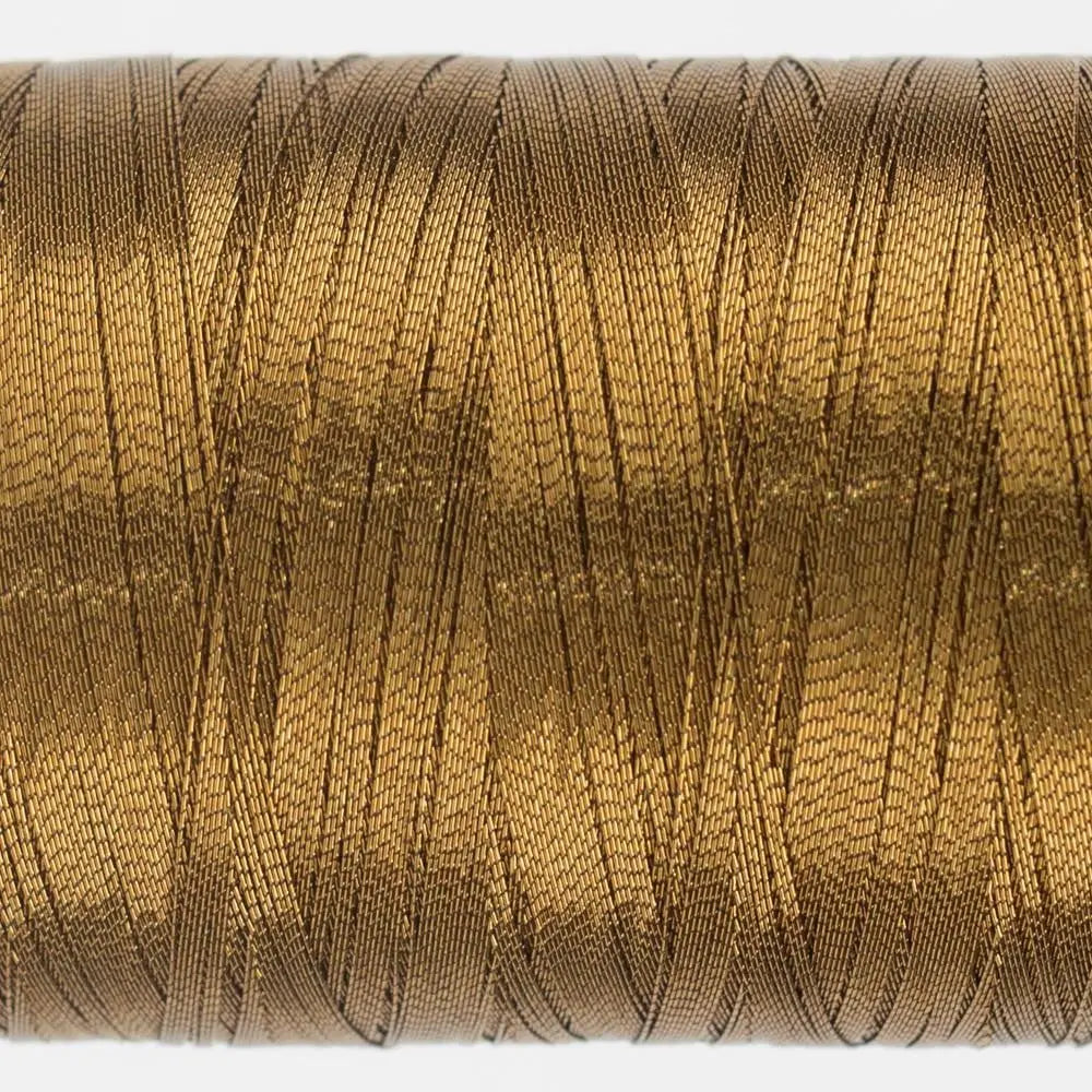 MT7723 - Spotlite™ 40wt Metallic Soft Brown Thread WonderFil USA