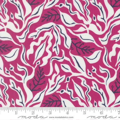 Magenta Under the Sea Reef Cotton 44"/45" Fabric Per Yard