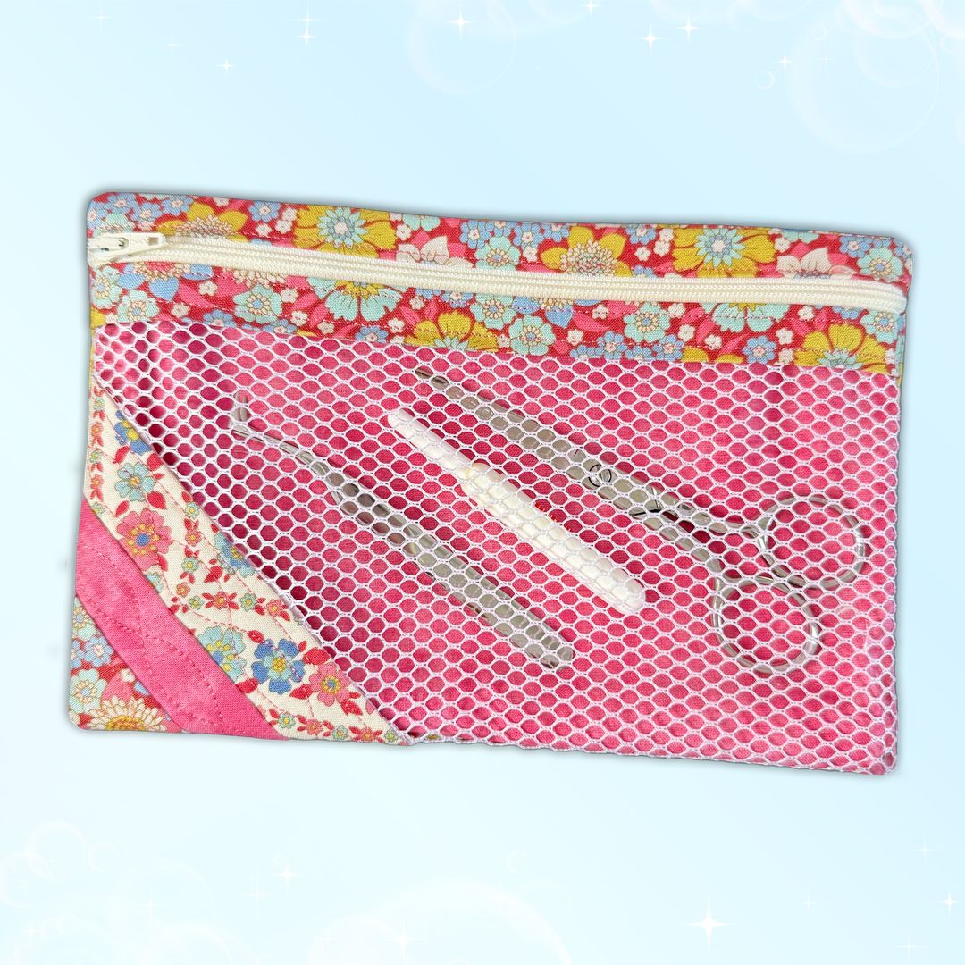 Make It Mesh Bag In the Hoop Machine Embroidery Design Set Pickle Pie Designs
