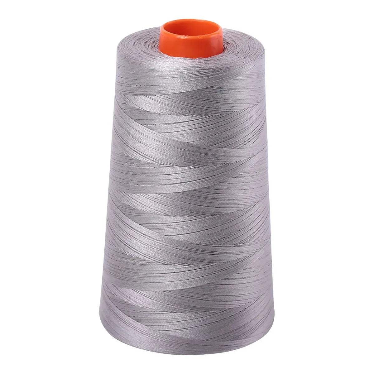 Mako Cotton Embroidery Thread Solid 50wt 6452yds Stainless Steel - Linda's Electric Quilters