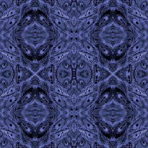 Manadalay Blue Affinity Cotton 44"/45" Fabric Per Yard Benartex Inc