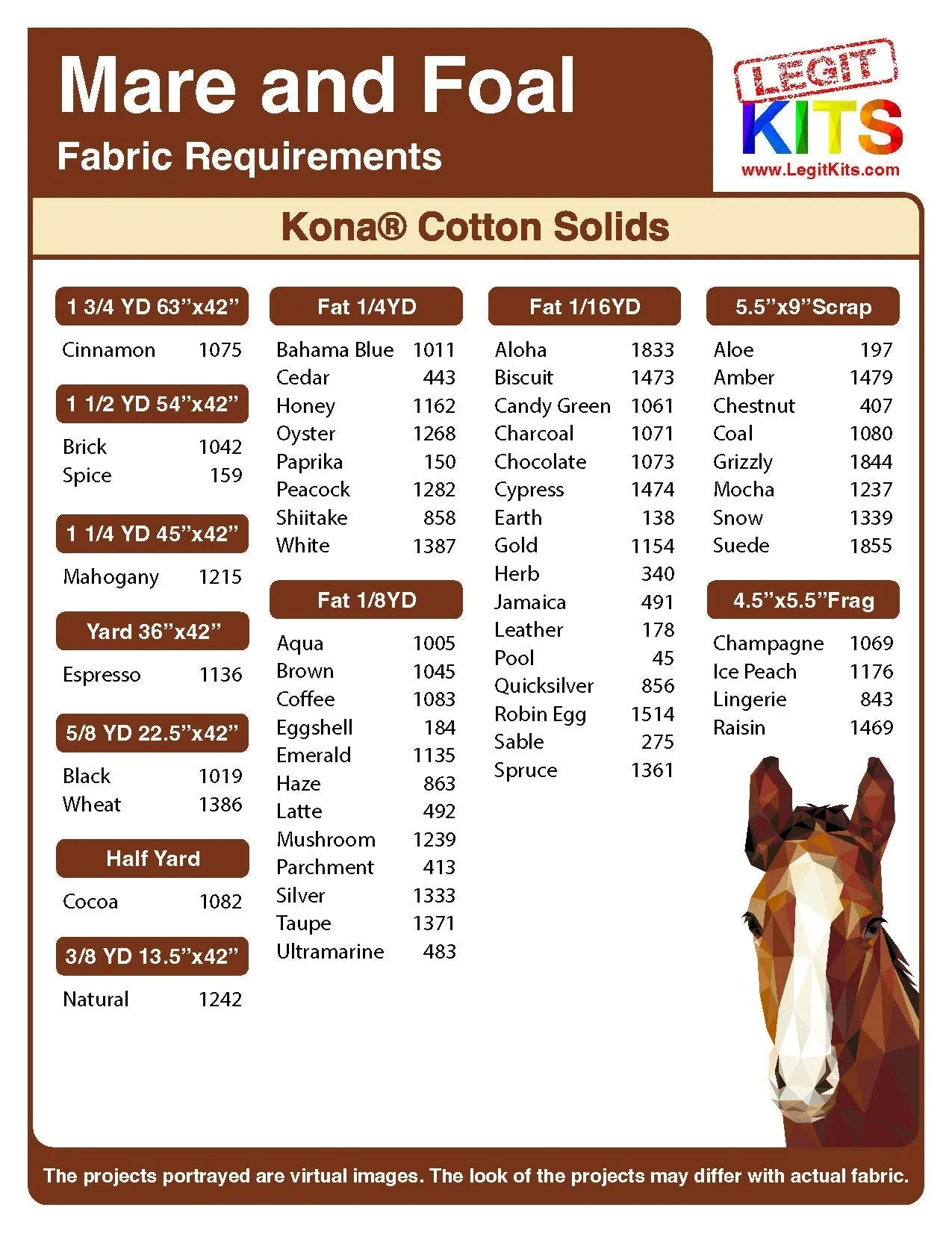 Mare & Foal Pattern Legit Kits