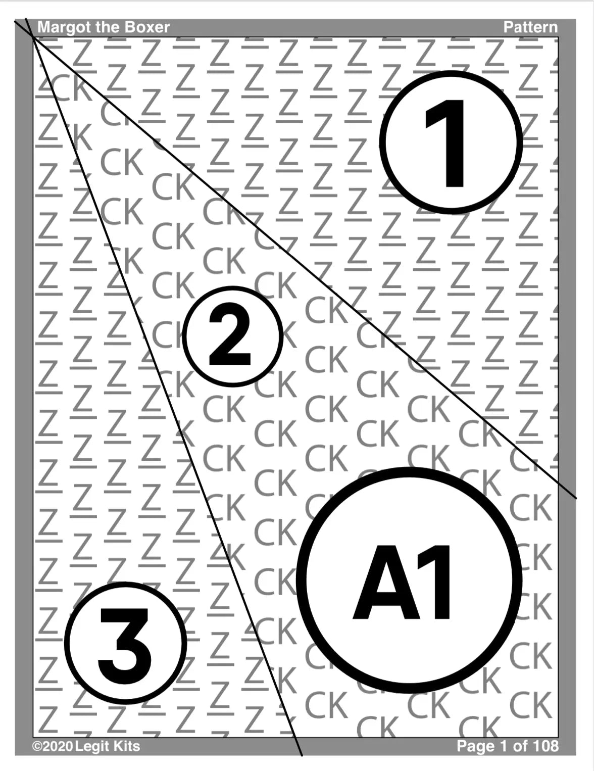 Margot the Boxer Pattern Legit Kits