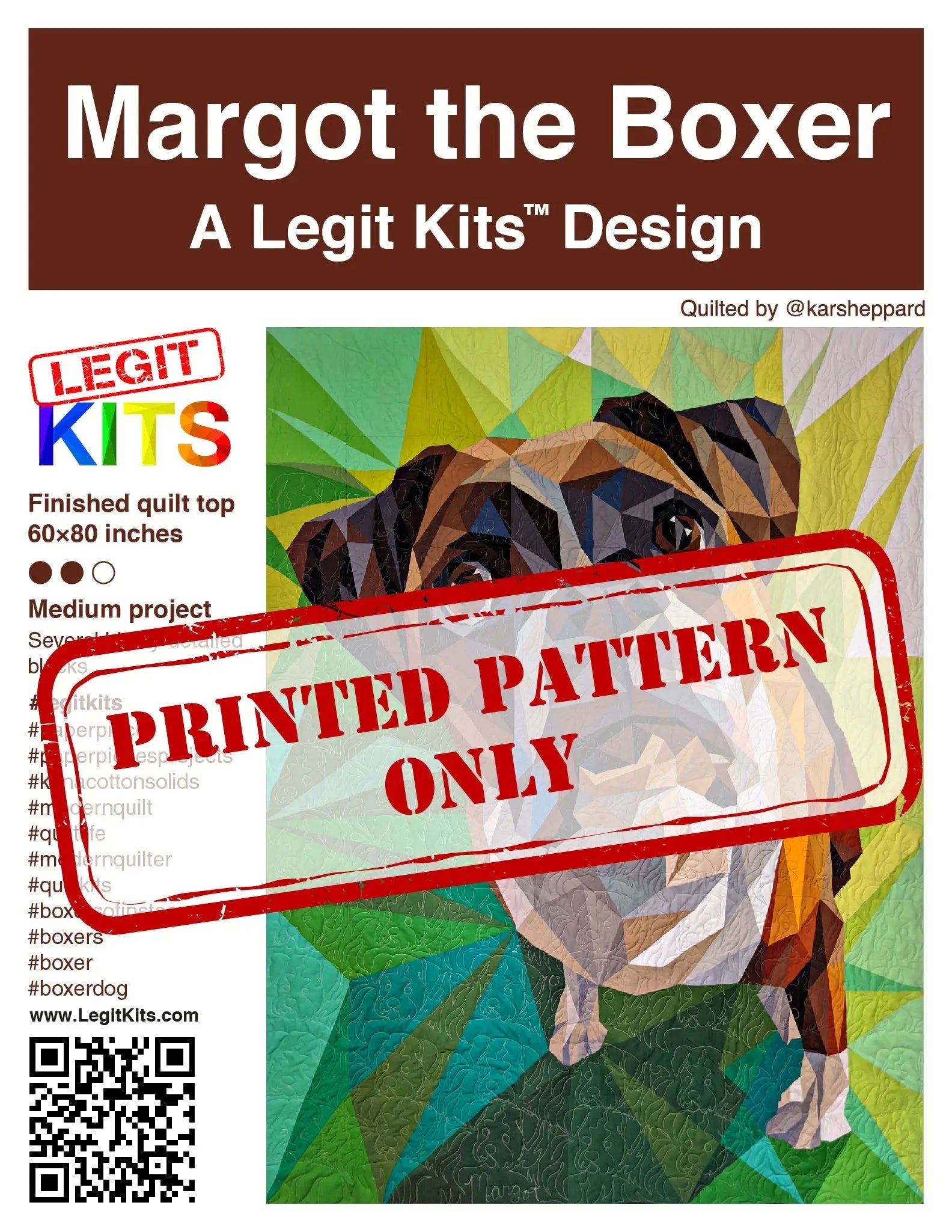 Margot the Boxer Pattern Legit Kits