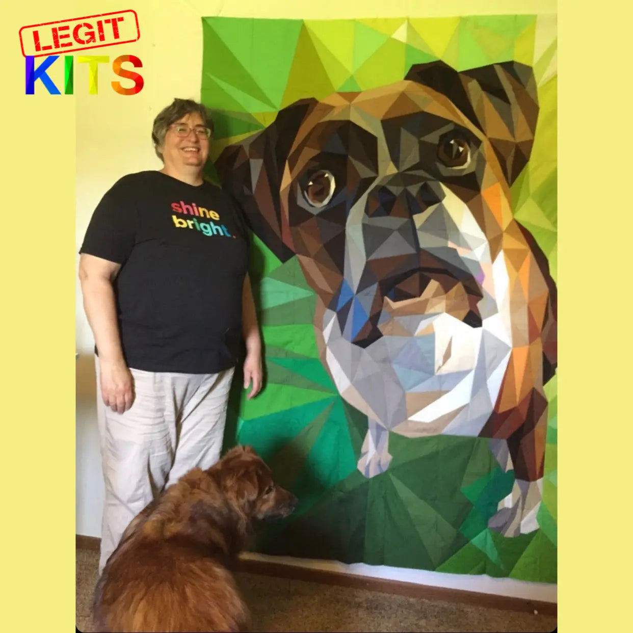 Margot the Boxer Quilt Kit Legit Kits