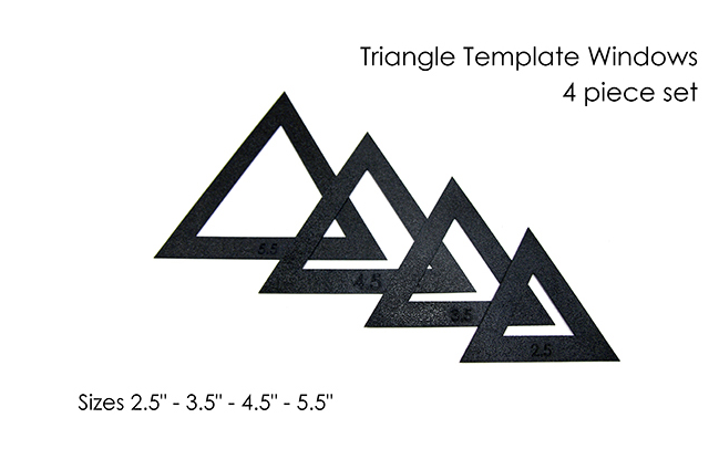 Martelli Small Triangle Fussy Cut Templates 2-1/2in-5-1/2in