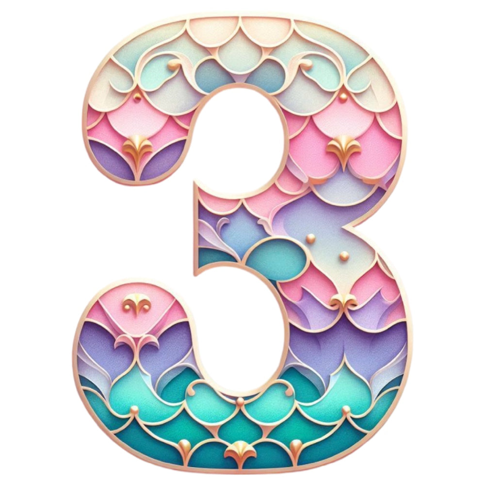 Mermaid Number 3 Fabric Panel