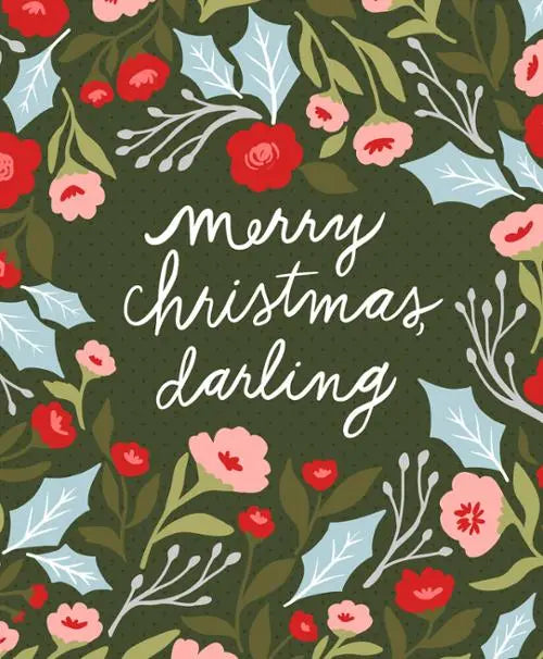 Merry Christmas Darling Packaged Panel 72" x 58"