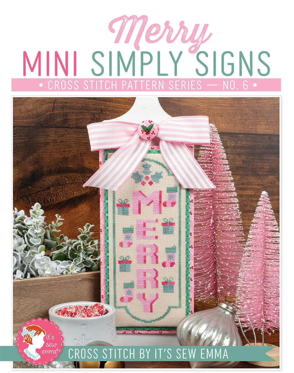 Merry Mini Simply Signs November Cross Stitch Pattern - Linda's Electric Quilters