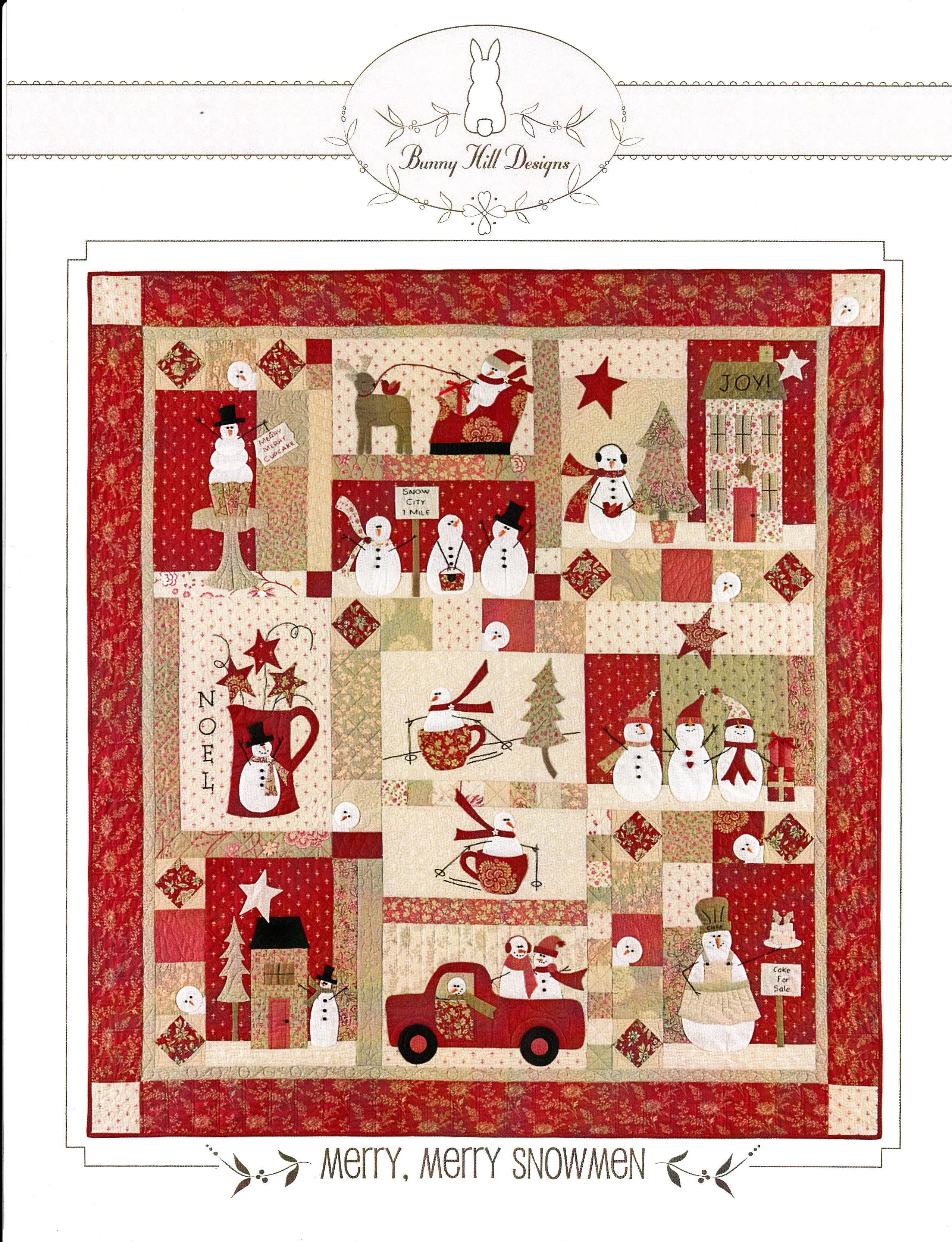 Merry, Merry Snowmen - Linda's Electric Quilters