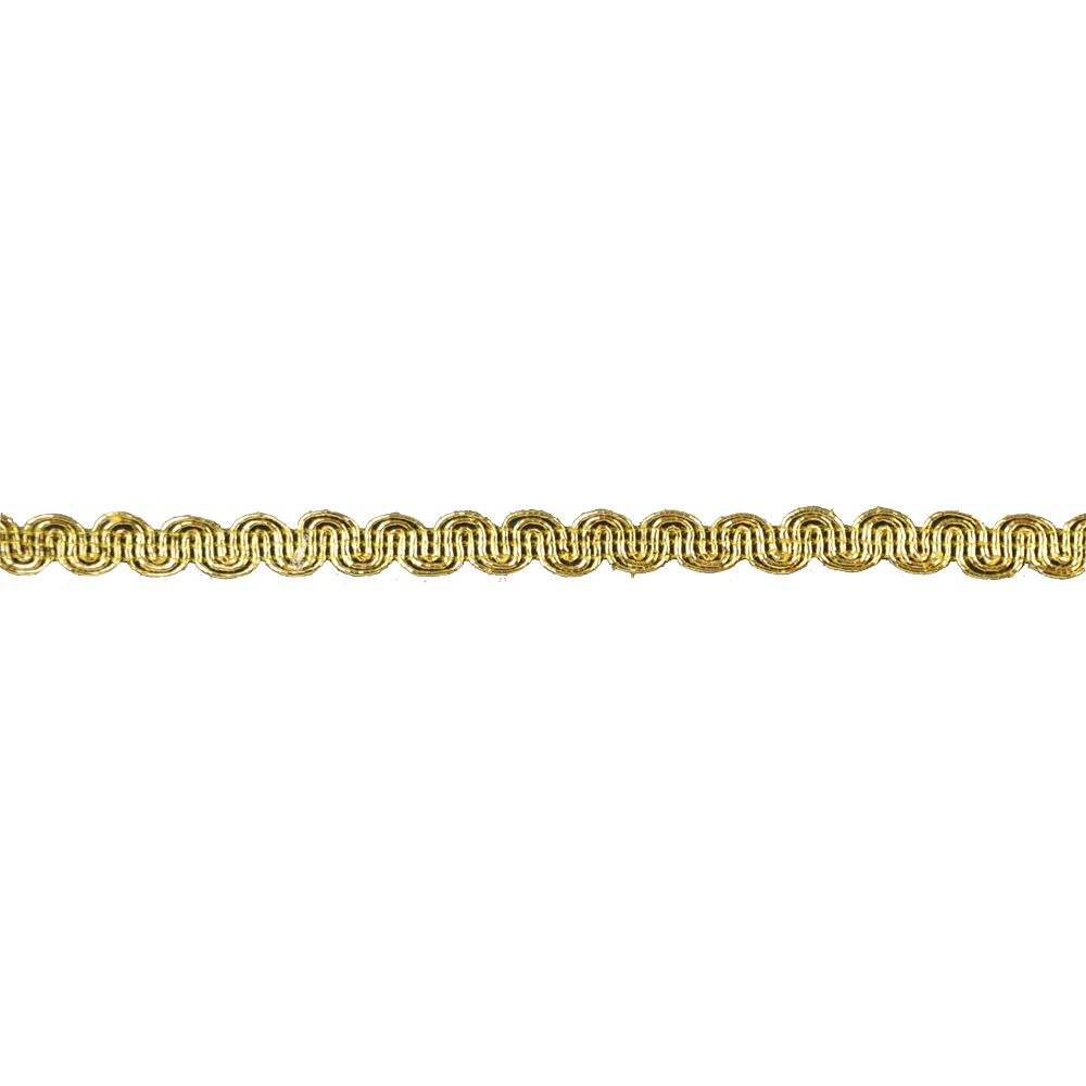 Metallic Gimp Trim - 1/2" Width (25 Yard Roll) - BG-2001-10 Gold