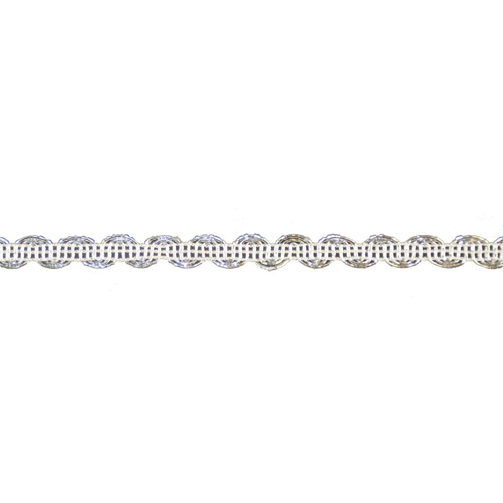 Metallic Gimp Trim - 1/2" Width (25 Yard Roll) - BG-2001-11 Silver