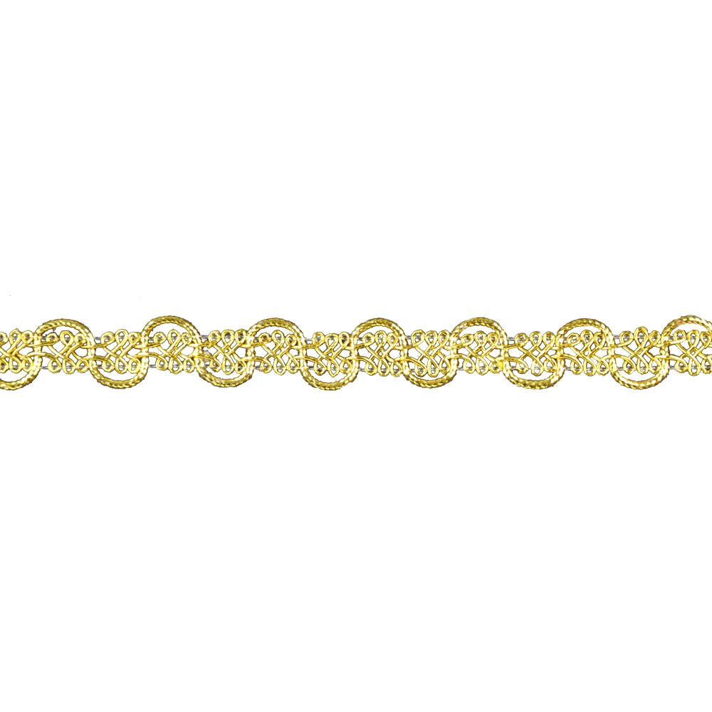Metallic Gimp Trim - 1/2" Width (25 Yard Roll) - BG-2005-10 Gold