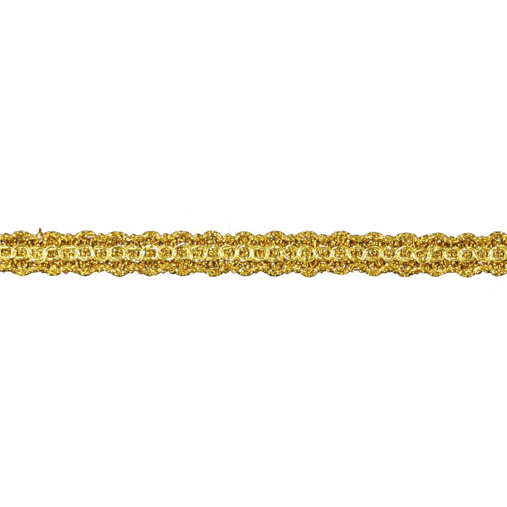 Metallic Gimp Trim - 5/8" Width (25 Yard Roll) - BG-2002-10 Gold