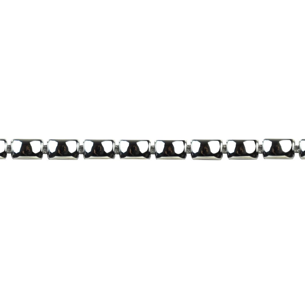 Metallic Trim (20 YDS) Silver Studded 1/4" width - BP-200-11