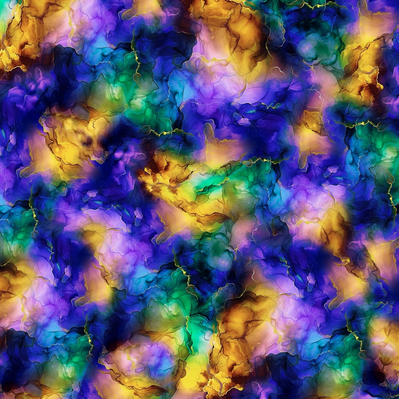 Midnight Marigold Quilt Back - Starburst 108" wide Fabric per yard