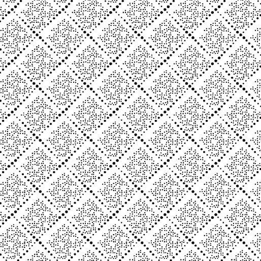 Midnight Rhapsody - Diamond Dots - White/Black 44" / 45" Fabric Per Yard