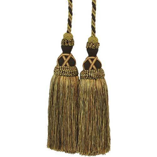 Milante Collection - 11" Length-DOUBLE TASSEL TIEBACK - 2PC