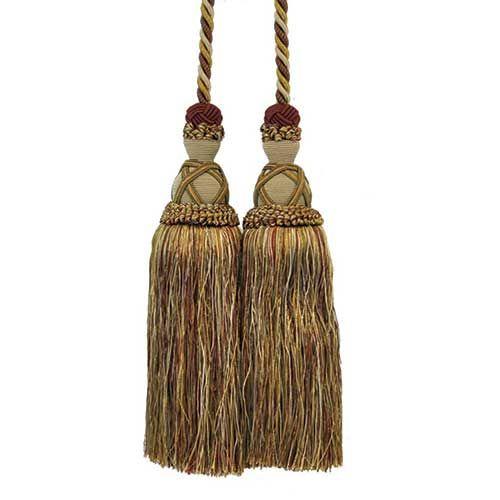 Milante Collection - 11" Length-DOUBLE TASSEL TIEBACK - 2PC
