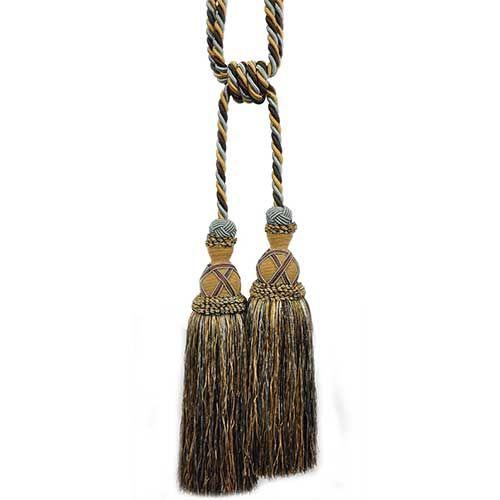 Milante Collection - 11" Length-DOUBLE TASSEL TIEBACK - 2PC
