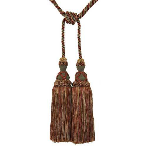 Milante Collection - 11" Length-DOUBLE TASSEL TIEBACK - 2PC