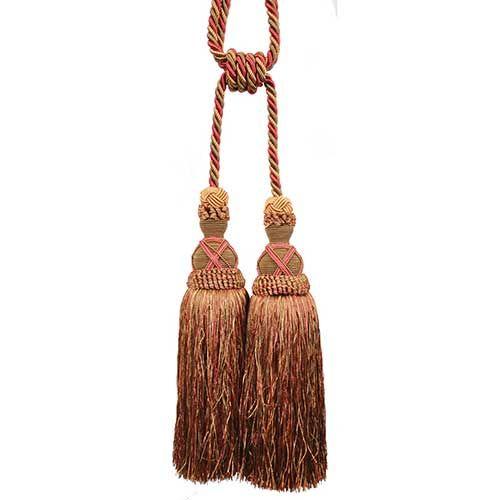 Milante Collection - 11" Length-DOUBLE TASSEL TIEBACK - 2PC