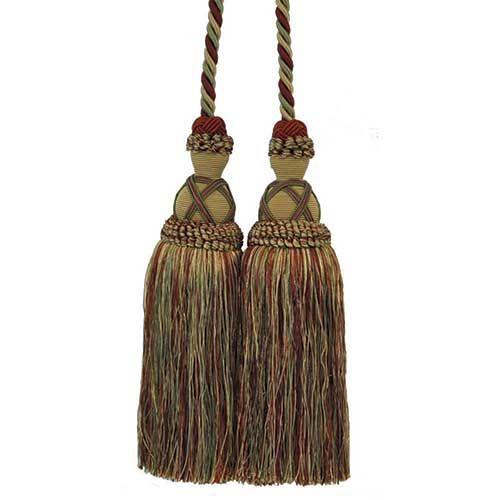 Milante Collection - 11" Length-DOUBLE TASSEL TIEBACK - 2PC