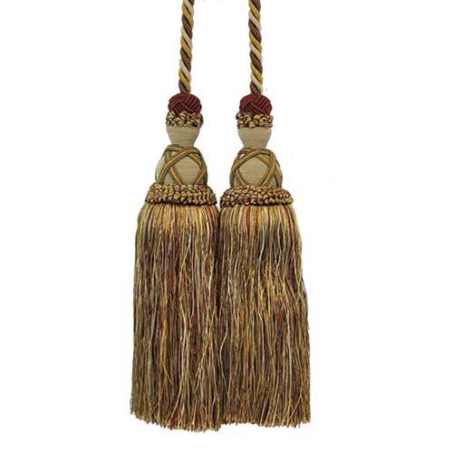 Milante Collection - 11" Length-DOUBLE TASSEL TIEBACK-BT-622-10/18