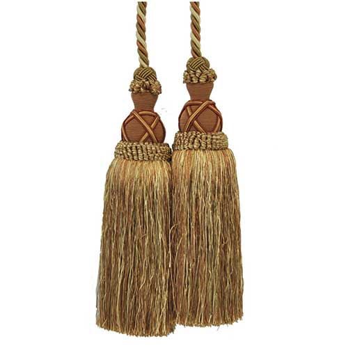 Milante Collection - 11" Length DOUBLE TASSEL TIEBACK-BT-622-61/18