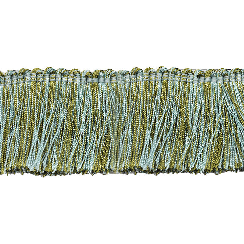 Milante Collection - 2" Brush Fringe (25 YD ROLL) - BF-1480-03/14 Rust & Taupe