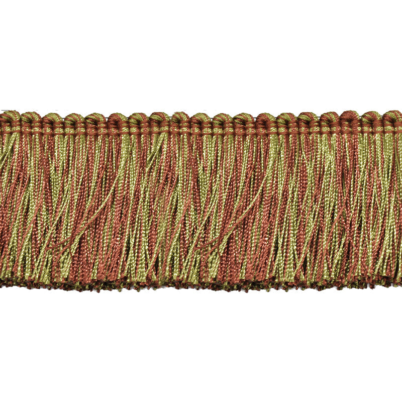 Milante Collection - 2" Brush Fringe (25 YD ROLL) - BF-1480-06/36 Green & Brown