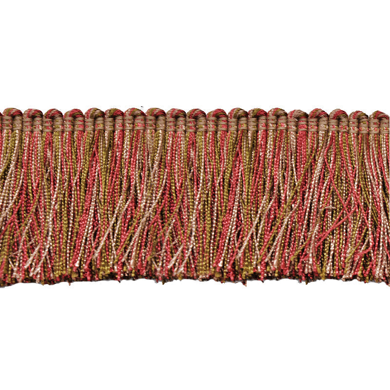 Milante Collection - 2" Brush Fringe (25 YD ROLL) - BF-1480-18/16 Rust & Taupe