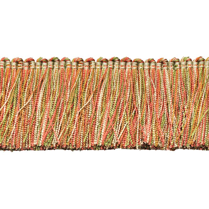 Milante Collection - 2" Brush Fringe (25 YD ROLL) - BF-1480-18/25 Green & Brown