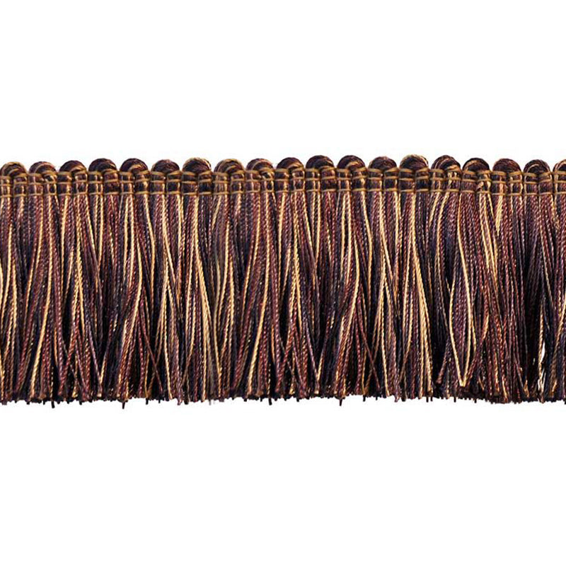 Milante Collection - 2" Brush Fringe (25 YD ROLL) - BF-1480-26/61 Purple & Mocha