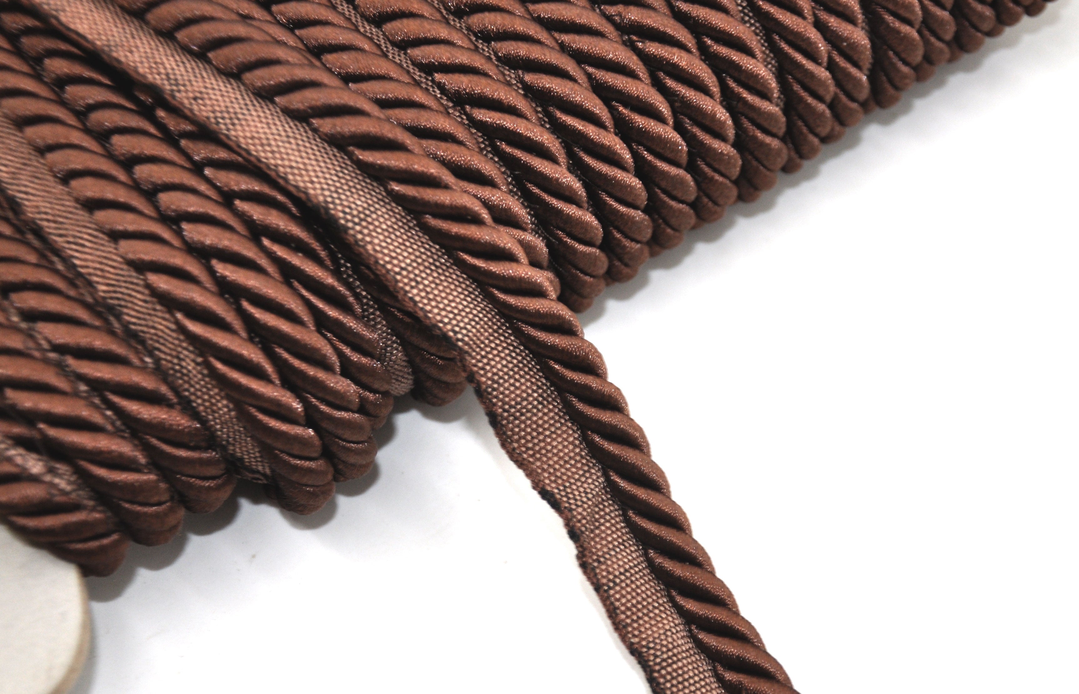 Milante Collection - 3/8" CORD WITH LIP (50 Yard Roll) - BC-1023-06 Brown