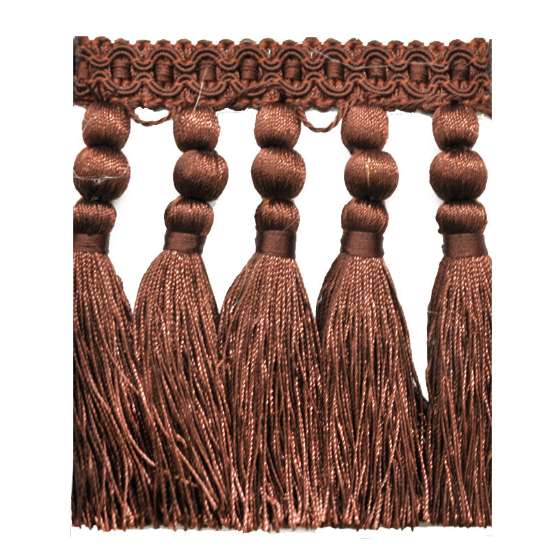 Milante Collection - 4 1/2" Tassel Fringe (25 Yard Roll) - BF-1477-06 Brown