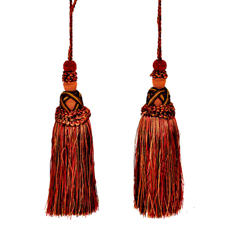 Milante Collection - 8" Length TASSEL - BT-509-22/10 Red and Gold (2 Pieces per Pack)