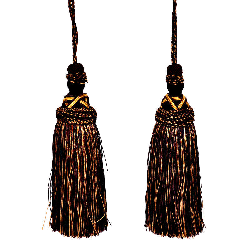 Milante Collection - 8" Length TASSEL - BT-509-26/61 Purple and Mocha (2 Pieces per Pack)