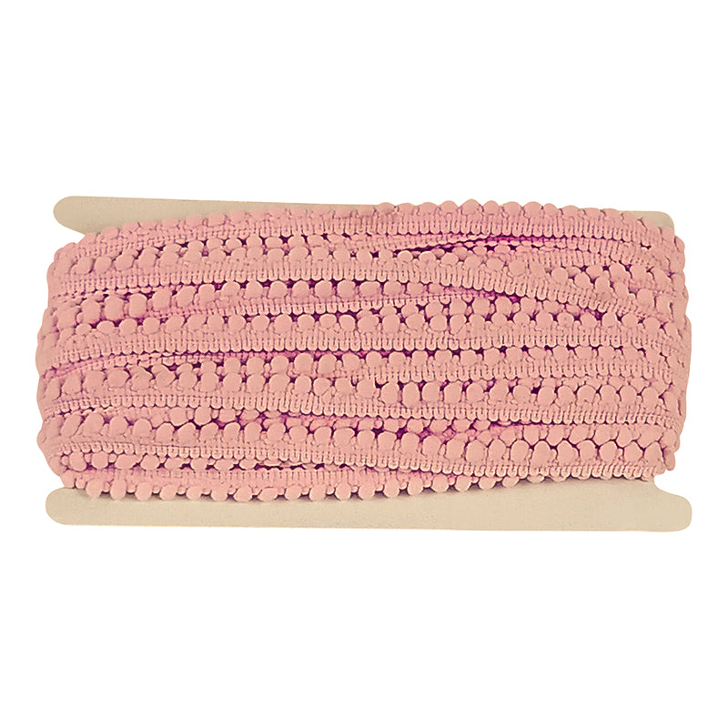 Mini Pom Pom Collection - 1/4" Width X 25 Yards in Pink